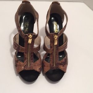 Michael michael Kors Snake Skin Sandal- Size 9M
